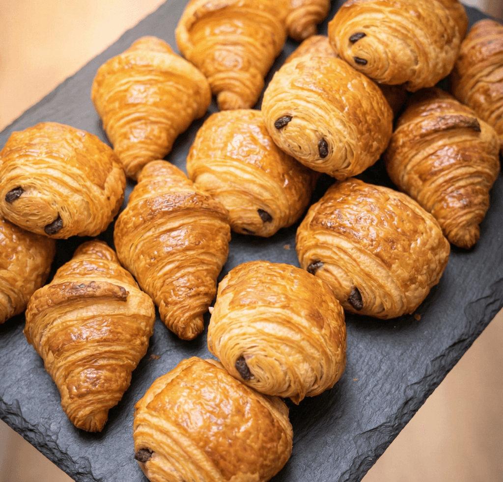 Plateau de mini viennoiseries pour vos événements corporatifs, séminaires, réunion, conférences.
